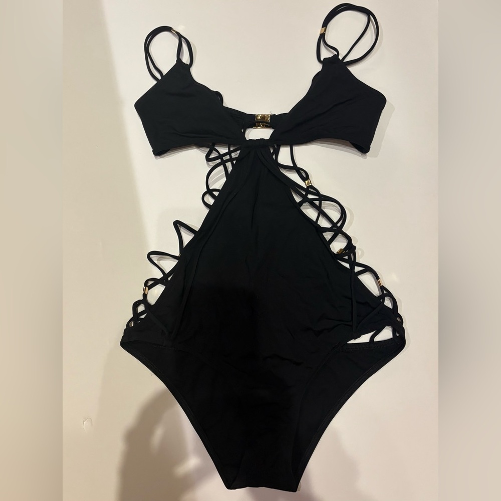 Louis Vuitton Black One Piece Swimsuit